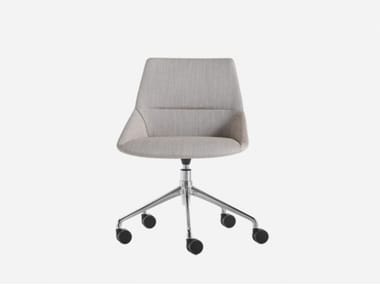 DUNAS XS - Height-adjustable fabric office chair with castors by Inclass