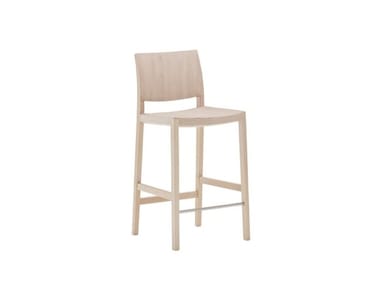 DUOS BQ2757 - High wooden stool by Andreu World