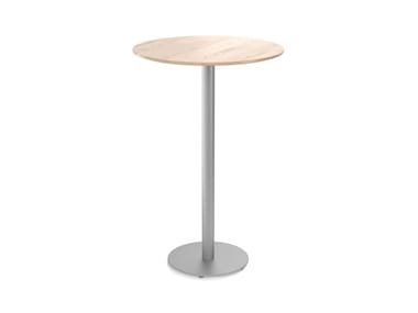 EASY MIX & FIX 629 - Round wooden high table by TON