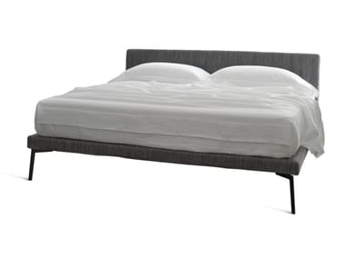 EBRIDI TESSILE MID-CENTURY - Fabric double bed with upholstered headboard by Casamania & Horm