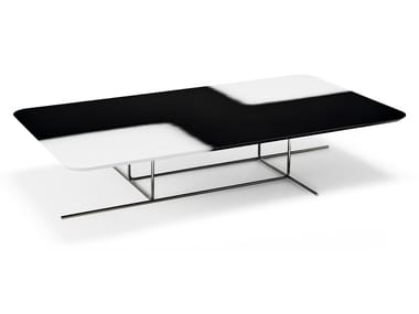 ECLIPSE - Rectangular MDF and metal coffee table by Arketipo