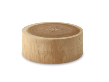 ECO - Low round cedarwood coffee table by Riva 1920