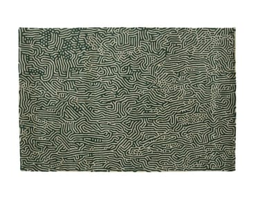 ?CUME - Patterned handmade rectangular wool rug by Ligne Roset