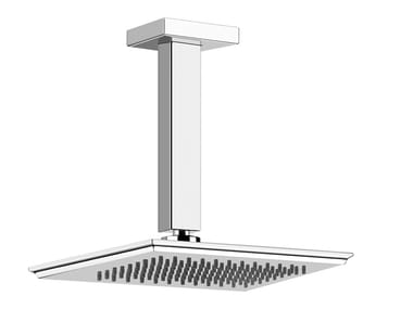 ELEGANZA SHOWER - Ceiling mounted rectangular metal overhead shower with arm by Gessi