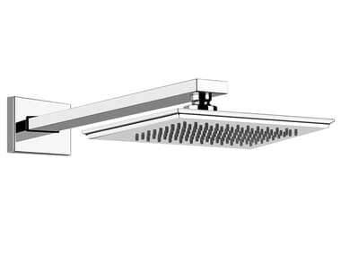 ELEGANZA SHOWER - Wall-mounted rectangular metal overhead shower with arm by Gessi