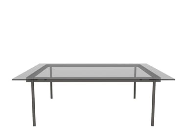 ELEMENT TABLE - Square glass coffee table by Andreu World