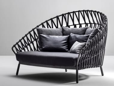 EMMA CROSS - 2 seater acrylic garden sofa by Varaschin