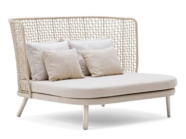 EMMA COMPACT - Fabric garden bed with high backrest by Varaschin