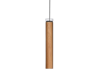 ESTELA SMALL - LED wood veneer pendant lamp by LZF