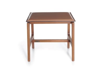 EVERYDAY LIFE STOOL OUTDOOR - Low wooden stool by DE PADOVA