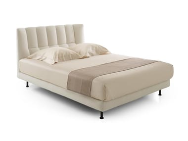 EVISA - Fabric double bed with upholstered headboard by Ligne Roset