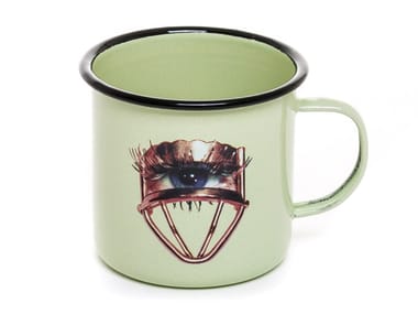 EYE - Enamelled metal mug (Request Info)