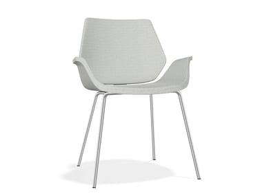 CENTURO III - Upholstered fabric chair with armrests by Casala