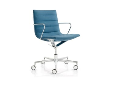 KEY - Fabric office chair with armrests with 5-Spoke base by Frezza