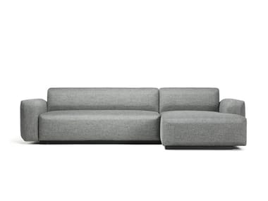 FADE - Sofa bed with removable cover with chaise longue by Prostoria