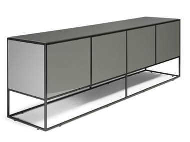 FIL ROUGE - Sideboard with coplanar doors by Natuzzi Italia