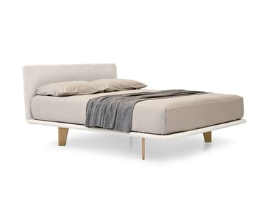 FILO - Fabric double bed with upholstered headboard by Pianca