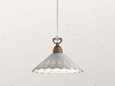 FIOR DI PIZZO 065.08 - LED ceramic pendant lamp by Il Fanale