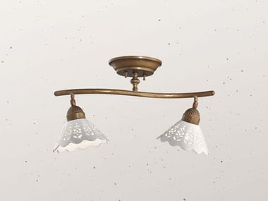 FIOR DI PIZZO 065.22 - LED ceramic ceiling lamp by Il Fanale