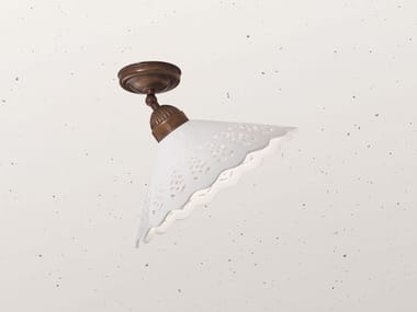 FIOR DI PIZZO 065.23 - LED ceramic ceiling lamp by Il Fanale