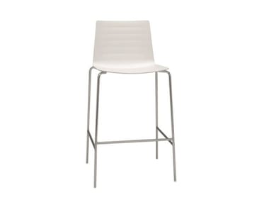 FLEX CHAIR BQ1308 - High barstool with footrest by Andreu World