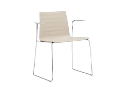 FLEX CHAIR SO1301 - Sled base stackable chair by Andreu World