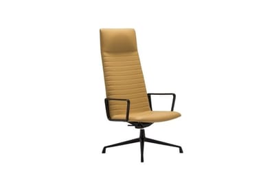 FLEX EXECUTIVE BU1847 - High-back executive chair with 4-spoke base with armrests by Andreu World