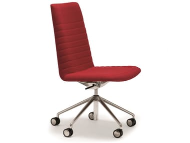 FLEX EXECUTIVE SI1857 - Swivel chair with 5-spoke base with castors by Andreu World