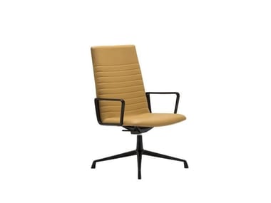 FLEX EXECUTIVE SO1845 - Medium back executive chair with 4-spoke base with armrests by Andreu World