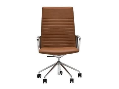 FLEX EXECUTIVE SO1860 - Chair with 5-spoke base with armrests with castors by Andreu World