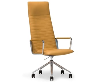 FLEX EXECUTIVE SO1861 - High-back executive chair with 5-spoke base with armrests by Andreu World