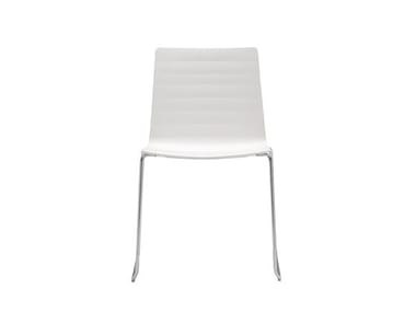 Flex High Back Si1621 - Sled Base Upholstered Stackable Chair by Andreu ...