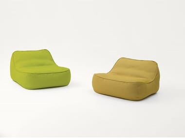 FLOAT - Upholstered fabric garden armchair by Paola Lenti