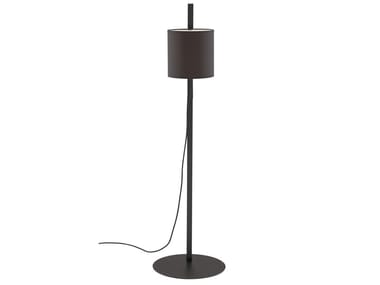 MAGNET LAMP - Floor lamp with steel base and cotton shade by Ligne Roset