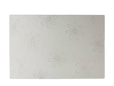 FLOWER - Rectangular felt rug with floral pattern by Paola Lenti