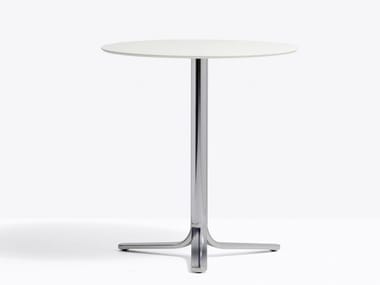 FLUXO 5460 - Aluminium high table with 3-star base by Pedrali