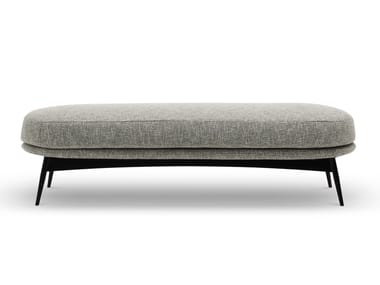 OLTREMARE - Upholstered fabric footstool by Saba Italia