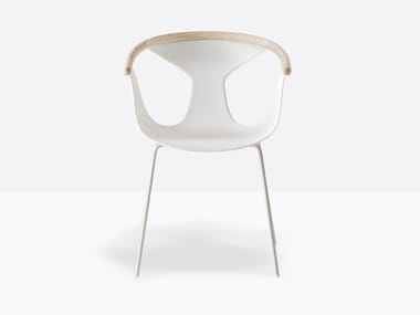 FOX 3726 - Polypropylene chair with armrests by Pedrali