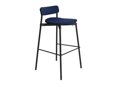 FROMME SOFT - High fabric stool with footrest by Petite Friture