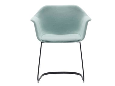 GALA SO0721 - Cantilever upholstered fabric chair with armrests by Andreu World