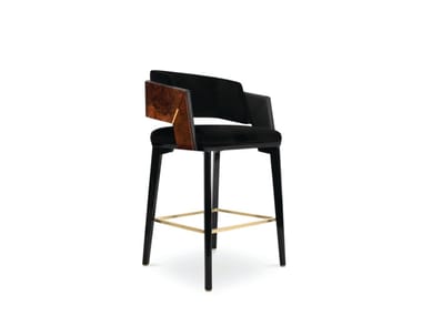 GALEA - High upholstered velvet stool by Luxxu