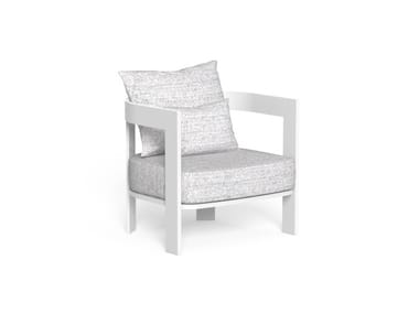 ARGO-ALU - Fabric garden armchair by Talenti