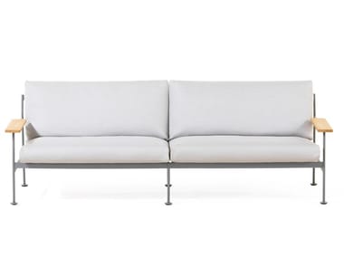 JUGO - 3 seater fabric garden sofa with removable cover by Prostoria