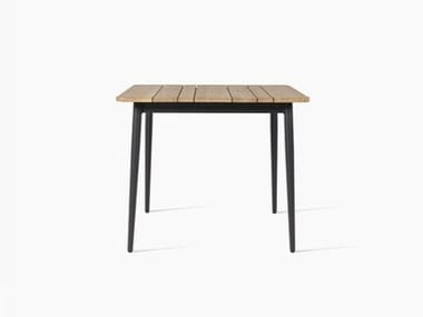 LEO 90 - Square teak garden table by Vincent Sheppard