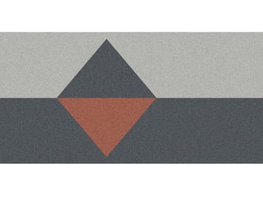 GEOMETRIE VOLANTI -GV42/52/46/56 - Rectangular bath mat with geometric shapes by Antonio Lupi Design