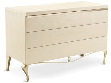 GHIRIGORI NEW - Wooden chest of drawers with integrated handles by Cantori