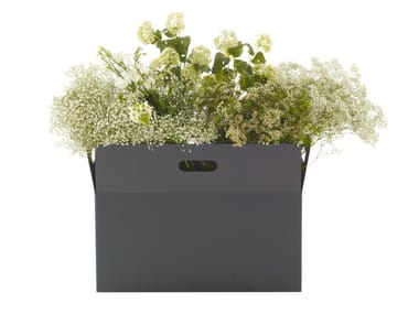 GIARDINETTO - High rectangular steel planter by Ligne Roset