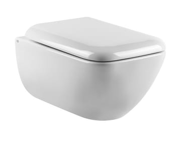 GOCCIA - Wall-hung ceramic toilet by Gessi