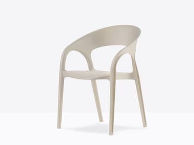 GOSSIP 621 - Polypropylene chair with armrests by Pedrali