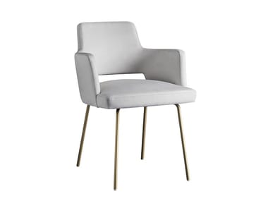 GRACE.P.B - Upholstered fabric chair with armrests by Colico